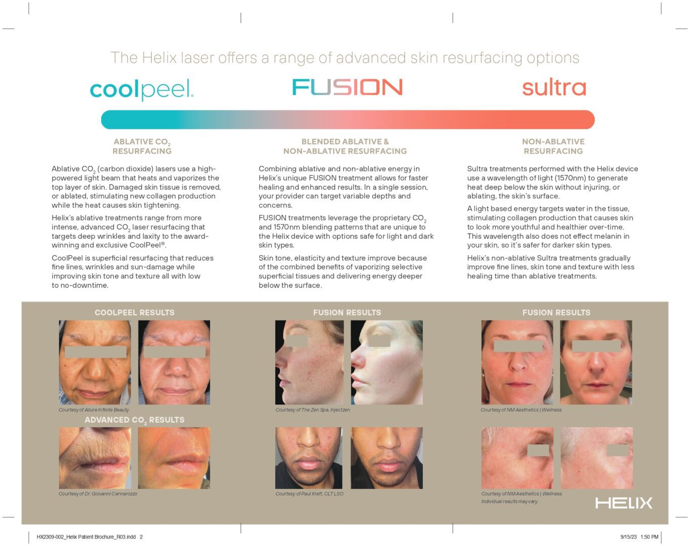 A page of different types of facial features.