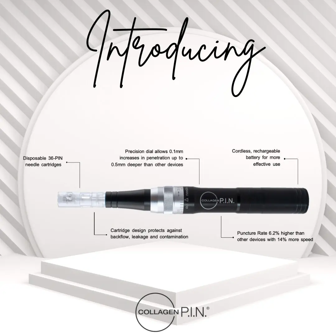 FDA-cleared microneedling device poster